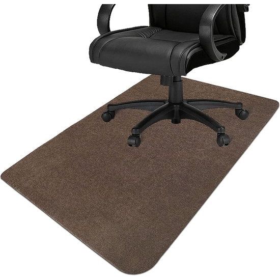 Vloerbeschemmingsmat, 100 x 140 cm, stoelmatten, bureaustoel, antislip, veiligheidsmat voor glad en vlak oppervlak, massieve houten vloeren en tegelvloeren, verpakking met rol