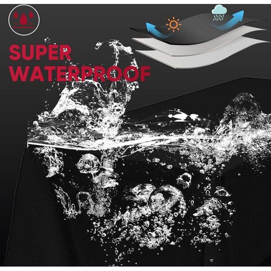 Garden Sofa Cover, Garden Bench Cover, Waterproof for 3-4 Seater Garden Sofa, Garden Sofa Cover, No Fading Within 2 Years, Black, 236 x 102 x 89 cm