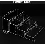 2 sets van 4 verschillende maten desktop-displaystandaarden