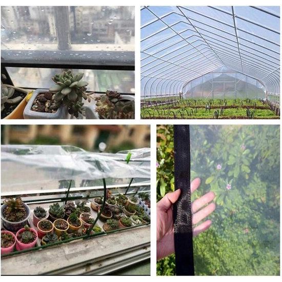 Dekzeil, waterdicht, transparant, met ogen, afdekzeil, bootzeil, met ogen, dik materiaal, 5 ml, voor tuinmeubelen, zwembad, auto, 2 x 3 m