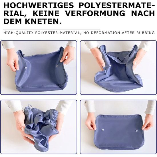 Packing Cubes, kofferorganizer, kledingtassen, schoenentas, reisorganizer, verpakkingskubus, cosmetica, reisorganizer, paktassen voor koffer (8-delig, marineblauw)