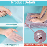 Reistas, 50 stuks ritszakken, 40 x 35 cm, plastic zakken, afsluitbaar voor kleding, ritszak, reistas voor documenten, sieraden, speelgoed (vorst)