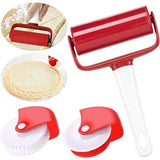 Rooster Gebak Cutter Roller,Qixuer Gebak Wiel Cutter Deegroller Cookie Roller Lattice Cutter Keuken Bakkerij Tool Gebak Wheel Pastry Roller Voor Cookie Pie Pizza Gebak Rooster Decoratie 3 Stuks