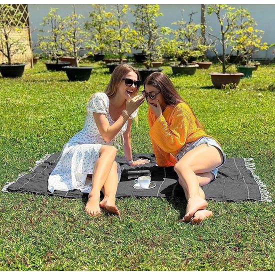 100 x 180 cm - 2 stuks - 100% katoenen hamamdoek (100 x 180 cm, Teal)