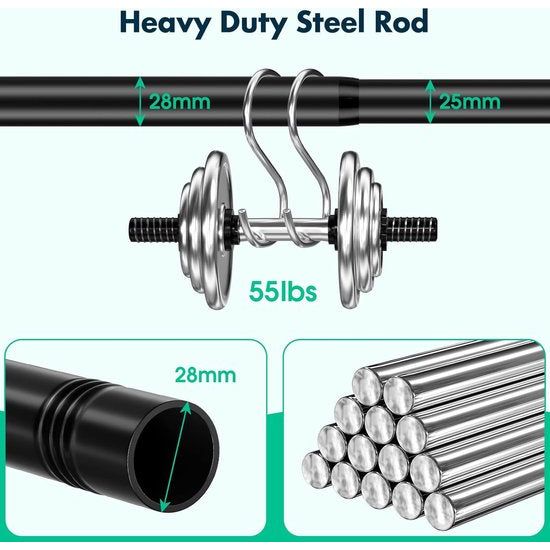 Garderobestangen, uittrekbare kledingstang, 35-60 cm, kledingstandaard, garderobestang en accessoires voor het ophangen van kleding voor de slaapkamer.