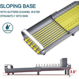 Afdruiprek, klein uitbreidbaar afdruiprek, roestvrijstalen vaatdroger, anti-roest serviesstandaard voor de keuken