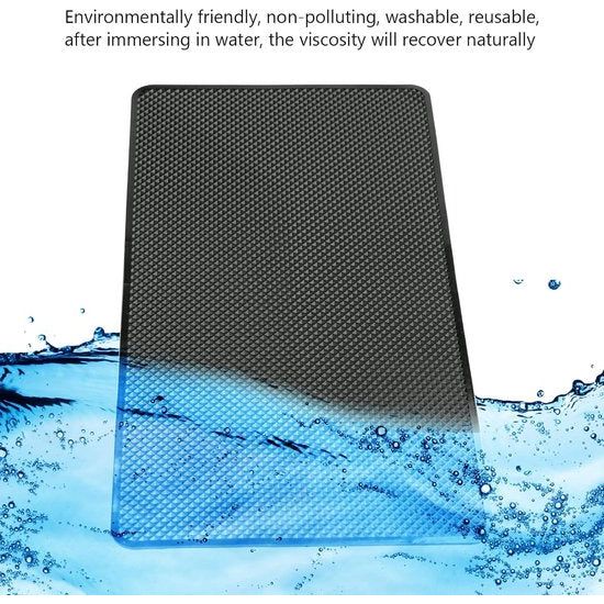 2 stuks antislipmat, antislipmat voor autodashboard, antislippads, siliconen fixeerkussen, wordt gebruikt voor autodecoraties, brillen, mobiele telefoons