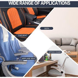 Zitkussen auto 2 stuks universele stoelkussens voorstoelen auto stoelkussens zacht en ademend autostoelkussen antislip onderlegger voor autostoel bureaustoel zwart