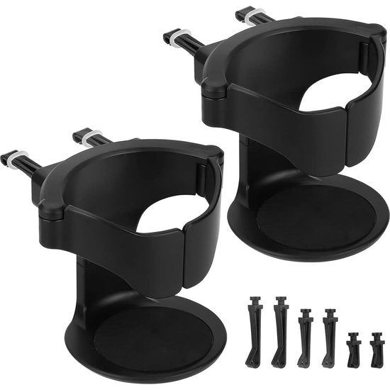 Auto-bekerhouder voor ventilatie, 2 stuks, universele bekerhouder, flessenhouder, verstelbare auto-ventilatiehouder voor koffiebekers en drankblikjes