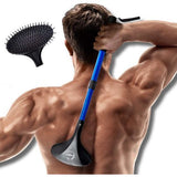 Telescopische ruggenkrabber met lang handvat 21,5 inch verstelbare rugkrabber Telescoop voor vrouwen Mannen Zwangere vrouwen Uitschuifbare kop Lichaamskrabber Intrekbare extra grote borstelkrabber (blauw)