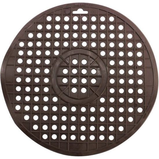 2 x spoelbakinleg - ronde spoelbakmat - inleg voor spoelbakken beschermt het oppervlak van de gootsteen en het servies (2 stuks - bruin)
