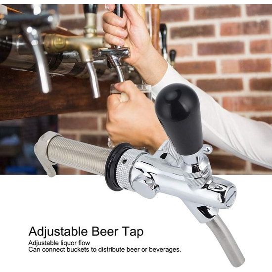 Verstelbare bierkraan, G5/8 inch schroefdraad lange schacht verstelbare tapkraan dispenser wijngereedschap thuis brouwaccessoires
