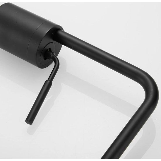 Wastafelkranen Badkamer Wastafel Kraan Hoge Lichaam Zwart Zwanenhals Enkele Handgreep Enkel Gat Montage Messing