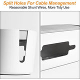 Kabelbox wit, kabelmanagementbox, kabelbox, kabelmanagementbox, stopcontactdoos, kabelboxen, kabelwarboel opbergbox, kabelbox, stekkerdoos voor het organiseren van kabels