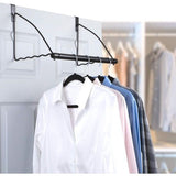 Deurhaken, Deurhaken, Hangers voor kleding, Badkamer, Deurhaken voor het ophangen van kleding en handdoeken, Deurrek voor kleding, Deuren, Zwart