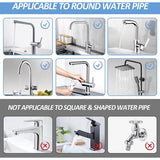 Waterkraan opbergrek, spoelorganizer aluminium, sponshouder keuken met afvoerkist, gootsteenorganizer, afdruiprek, gootsteen caddy organizer voor keuken, badkamer, toilet