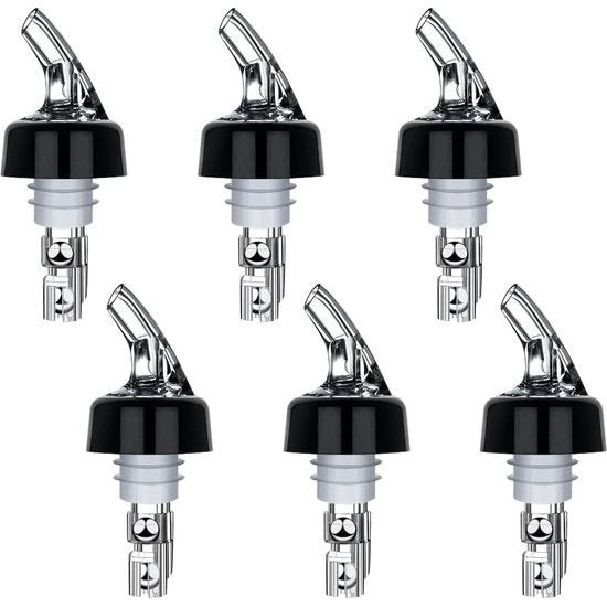 6 stuks schenktuit 2 cl doseerschenktuit schenktuit portioneerder sterke drank schenktuit gedistilleerde drank doseerhulp bottle pour spouts shot pourers dispenser voor dranken wijn