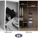 Ophangrek, opslag met 5 vakken en een lade, hangrek, kledingkast, hangrek met laden, hangrek