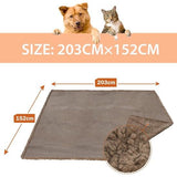 Waterdichte deken, sprei, bed, sofaplaid, knuffelhoes, bankovertrek, waterafstotend, woondeken, deken, sherpa-deken voor bed, bank, 203 x 152 cm