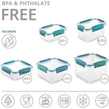 Butterfly - Set 3 x 1,2 l vershouddozen met deksel, luchtdichte maalprepboxen, -40 tot +100 graden, BPA-vrij plastic, tupperblikjes, magnetronservies, vriesdozen, voor vaatwassers