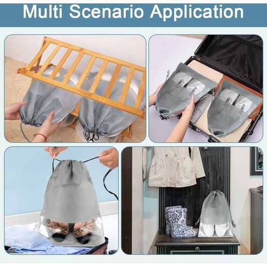 14 Schoenentassen Reisschoenentas met trekkoord Schoenentas Reistas Mesh tas Stofdichte schoenentas Schoenentas Schoenentassen Reisschoenentas voor schoenen Opbergtas Dagelijks