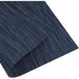 Placemats, afwasbaar, set van 6 placemats, (70% pvc, 30% polyester), hittebestendig, antislip, voor keukentafel en restaurants, blauw