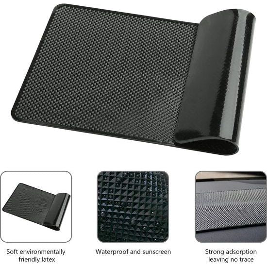 2 stuks antislipmat, antislipmat voor autodashboard, antislippads, siliconen fixeerkussen, wordt gebruikt voor autodecoraties, brillen, mobiele telefoons