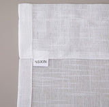 Set van 2 vitrage, halftransparant, bistrogordijnen, wit, raamgordijn, halve keuken, gordijnen, raamgordijn voor kleine ramen, keuken, woonkamer, landhuis (wit, 60 x 45 cm (b x h)