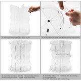 Make-up organizer, 360 graden draaibaar, cosmetica-organizer, beauty-organizer met golfvorm, make-up-opslag, cosmeticabox voor commode, dressoir, slaapkamer, badkamer, transparant