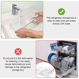 Koelkast Organizer, Transparante Stapelbare Opbergdoos Organizer Set Kleine Koelkastdoos Pantry Opbergdoos voor Keukens, Koelkast, Kasten Planken, Badkamer, Set van 7