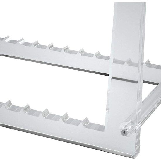 Grammofoonplaten opslag, transparante vinyl vinylplaten, standaard houder voor desktopalbums, acryl vinyl vinylplaten, rek, display, 50 lp's