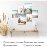 zee - 90 x 80 cm - Meteen ophangen - muurdecoratie - wanddecoratie - muurdecoratie woonkamer - wanddecoratie woonkamer - muurdecoratie canvas - canvas schilderijen woonkamer - canvas schilderijen slaapkamer - muurdecoratie