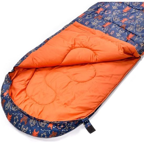 Premium kinderslaapzak met rugzak, ultralicht, comfortabele huttenslaapzak voor jongeren, camping, dekenslaapzak, mini-slaapzak