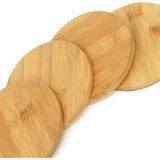 bamboe onderzetters, ronde onderzetters, onderzetters, onderzetters, diameter 11 cm, rond, 0,9 cm dikte (8 stuks)