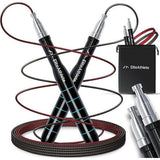 Springtouw volwassenen - Speed Rope met reservekabel - professionele kogellagers - Skipping Rope - Jump Rope - Fitness Crossfit Boksen - Springtouw Volwassenen incl. touwbeschermer + tas