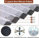 Opbergtas voor onder het bed, 90 liter, opvouwbare opbergtas, kledingbox, vliesstof met helder venster en handgreep, bedlade voor dekbedden, kussens, dekens