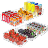 Koelkastorganizer Stapelbare opbergdoos Keukenorganizer Pantryopslagcontainer Transparante container voor koelkast, keuken, kasten