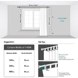 Verduisteringsgordijnen met lussen, ondoorzichtig, set van 2 Blackout curtains with loops, opaque, set of 2