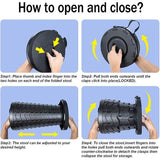 Draagbare telescopische kruk, intrekbare opvouwbare kruk voor kamperen, tuin, maximale belasting 180 kg