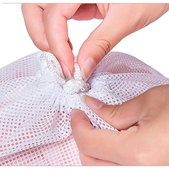 Waszak voor wasmachine, voor dessous, sokken, panty's, kousen en babykleding, afmetingen 60 x 90 cm voor 5 kg was, 2 stuks