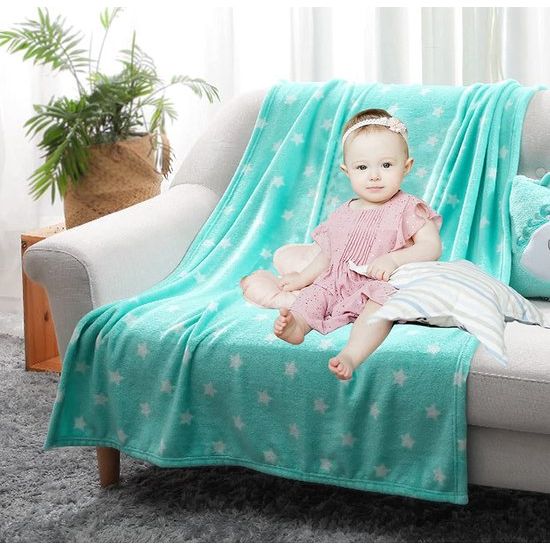 LeerKing unisex babydeken 2-pack jongens meisjes knuffeldeken kruipende deken baby beddengoed wandelwagen pluizig voor pasgeborenen zachte deken 75 cm x 100 cm