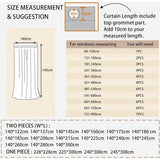 Voile gordijnen met oogjes, half-transparant, kort, linnenlook, voorhang, vitrage, beige-creme, 137 x 140 cm (h x b) voor woonkamer, slaapkamer, kinderkamer, set van 2