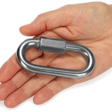 Schroefverbinding - kettingnoodschakelaar - karabijnhaak met schroefsluiting - materiaalkarabijnhaak - connector - roestvrij staal 304