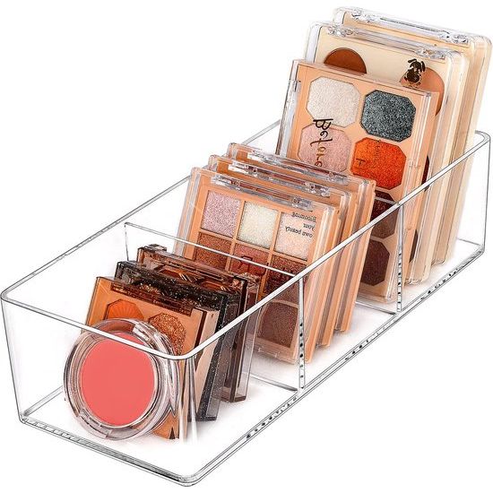 Ladenorganizer, 3-voudige acryl make-uporganizer, cosmetica, opbergen, sieraden, display voor bureau, kledingkast, badkamer, wastafel, werkblad, transparant