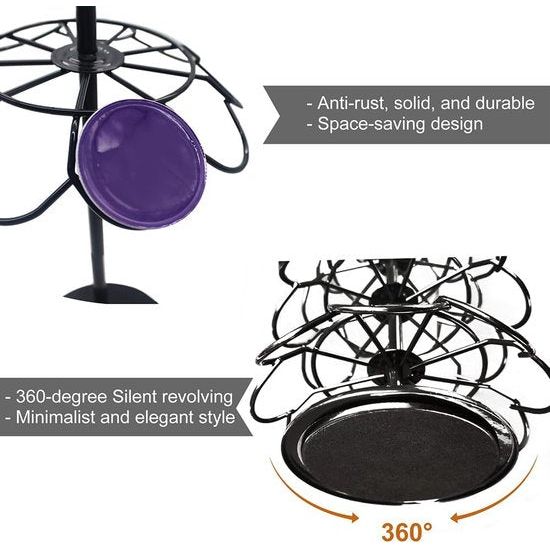 Capsulehouder voor Dolce Gusto 36 stuks, draaibare capsuledispenser, accessoires voor koffiecapsules, capsulestandaard voor het opbergen, grote capaciteit, stijlvolle keuken en