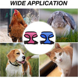 2 stuks verstelbaar kippenharnas, trainingsharnas en riem voor 7,5 - 8 kg eendengans, kippen, kleine huisdieren, roze-rood en blauw