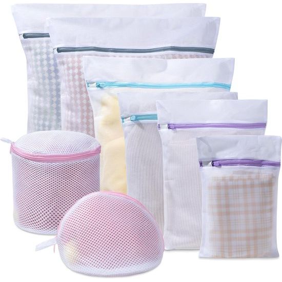 8-delige mesh waszakken reisopbergtas kledingwaszakken voor wasgoed, blouse, bh, kousen, kousen, ondergoed