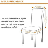 Set van 4 of 6 stretch stoelhoezen voor eetkamerstoelen, afneembare wasbare stoelbescherming decoratie stoelhoes voor hotel, ceremonie, banket, keuken, restaurant, huis, bruiloft, feest