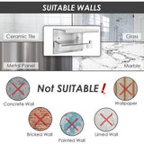 Toiletrolhouder met plankje, roestvrij staal, voor aan de muur, zelfklevend, je hoeft niet te boren, voor badkamer, toilet, keuken, zilverkleurig