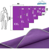 Microvezel handdoekenset, voor sauna, fitness, sport, strandhanddoek, sporthanddoek, 8 maten, 12 kleuren, violet